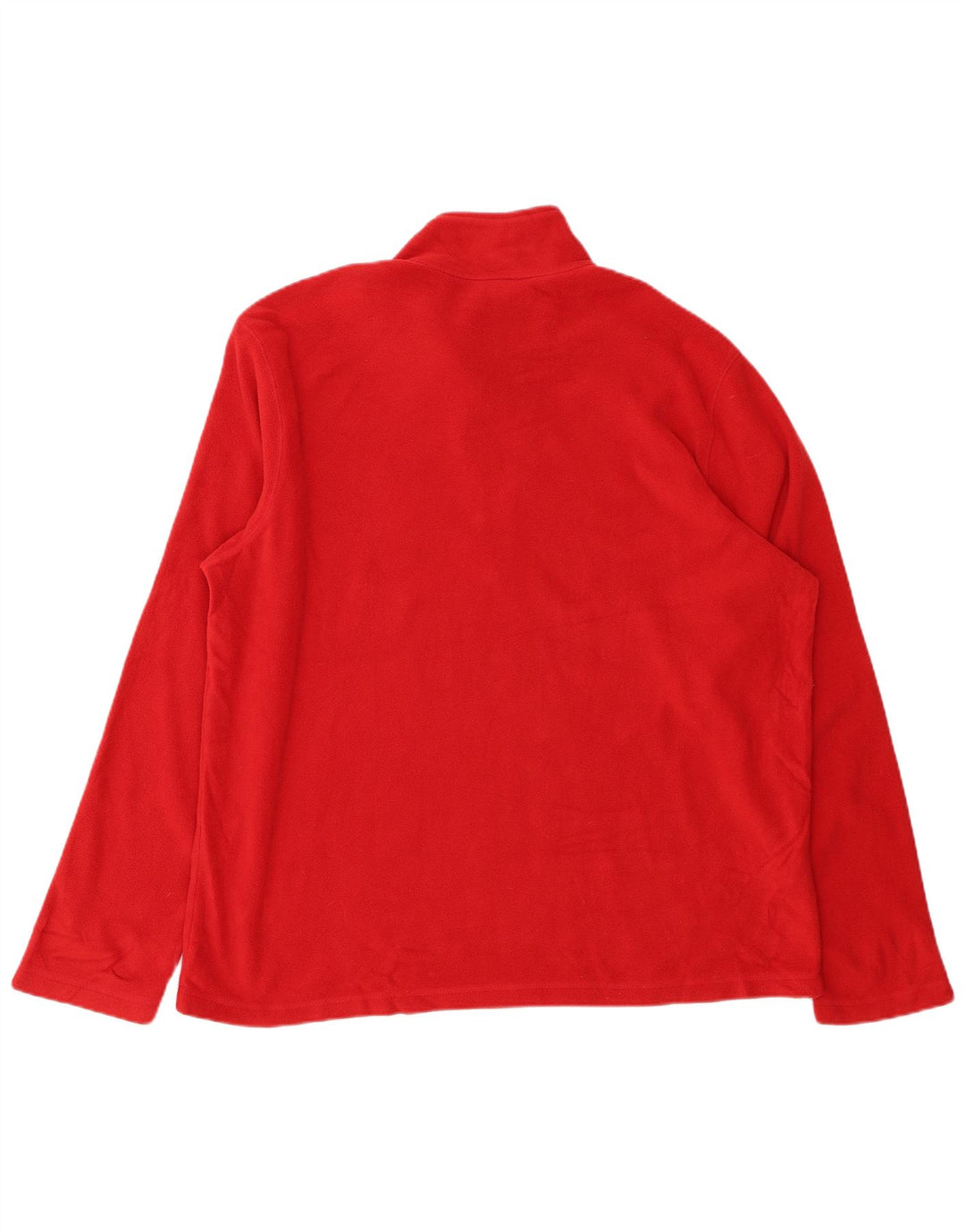 EDDIE BAUER Herren-Fleecepullover mit Reißverschluss, XL, rotes Polyester