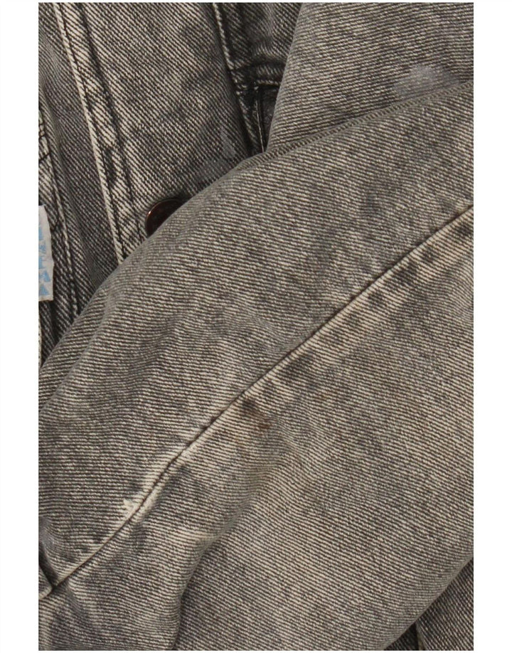 Vintage Herren Jeansjacke UK 40 Large Grau