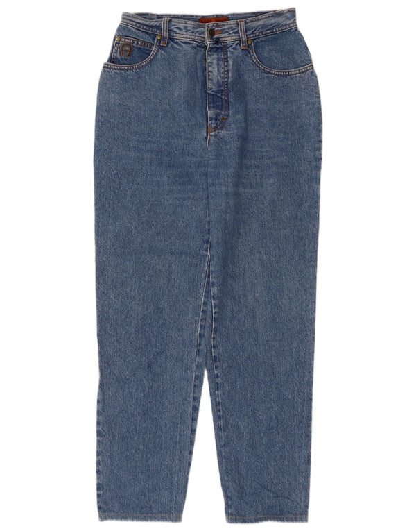 Aigner Damen High Waist Tapered Jeans W28 L29 Blaue Baumwolle