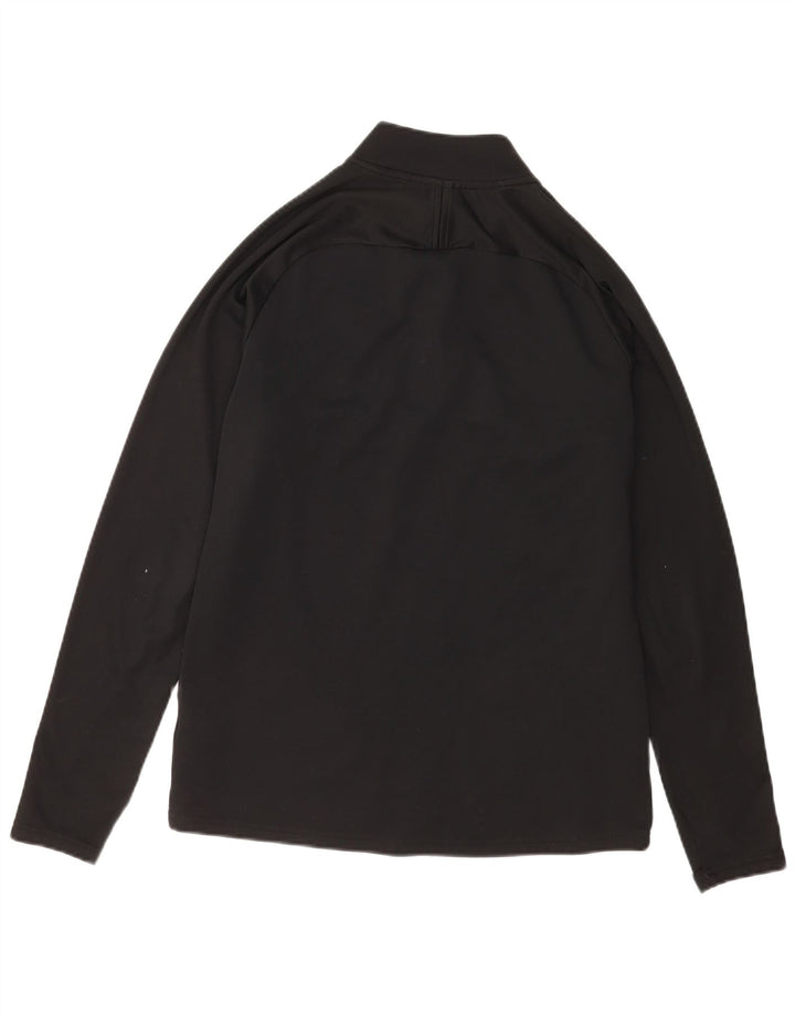 Nike Herren Dri Fit Pullover-Trainingsanzugoberteil mit Reißverschluss, Mittelschwarz, Farbblock
