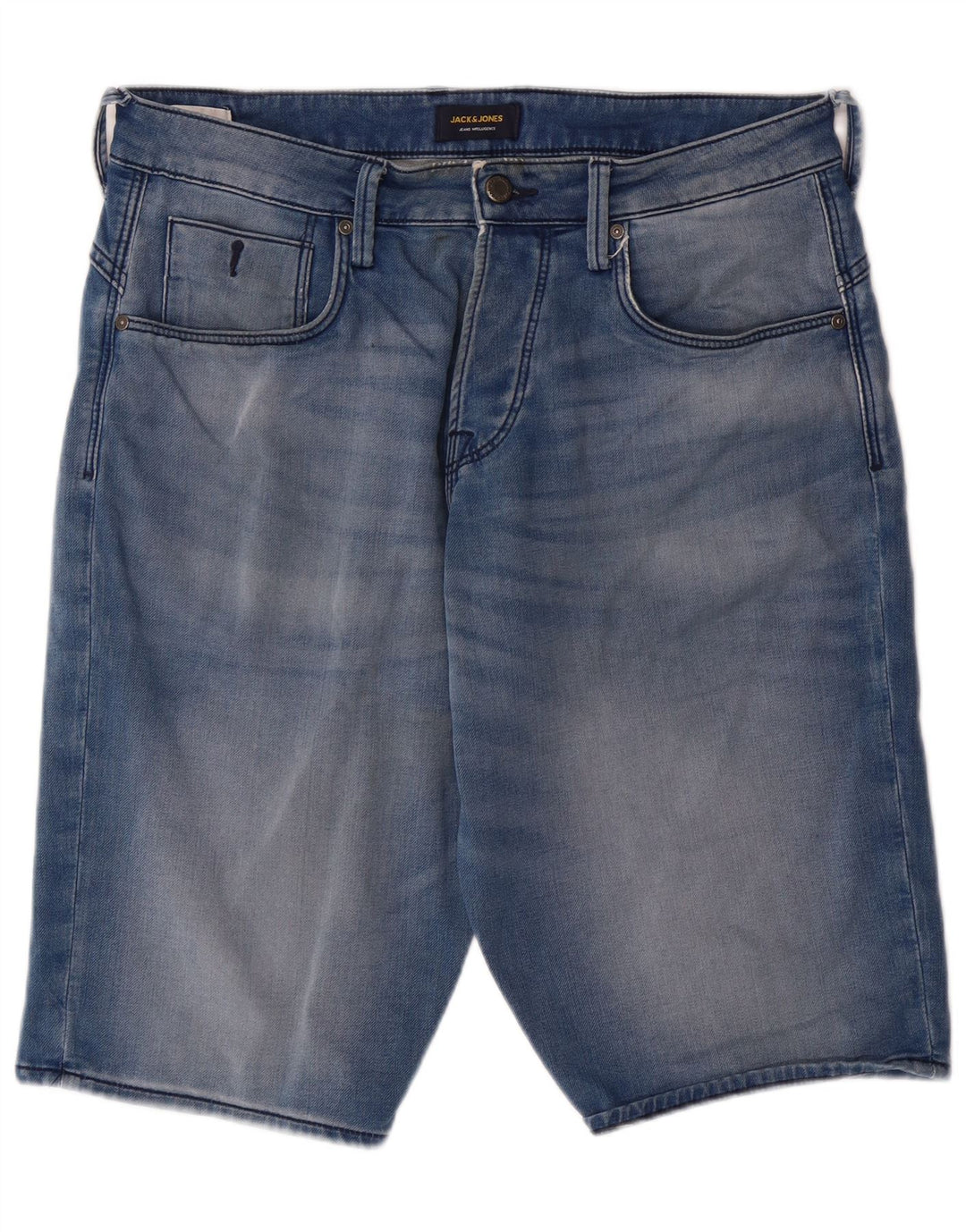 JACK & JONES Herren-Jeansshorts, Größe M, W32, Blau, Baumwolle