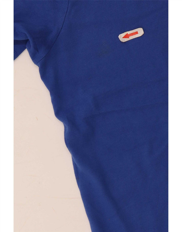Nike Herren Dri Fit T-Shirt-Oberteil aus mittelblauer Baumwolle
