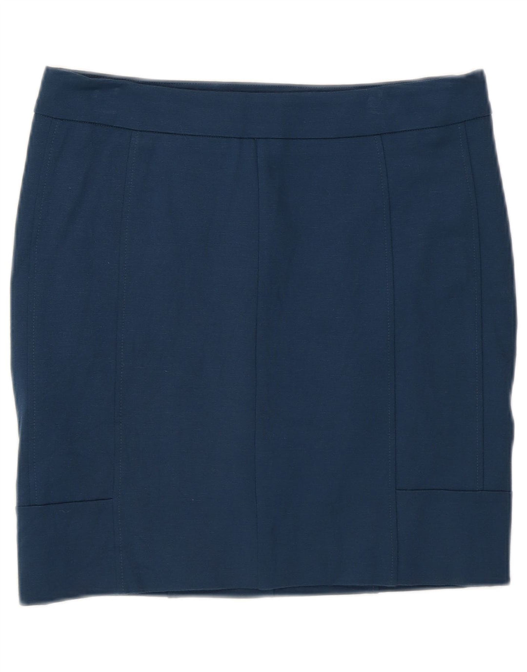 Calvin Klein Damen Minirock US 4 Small W28 Blaue Viskose