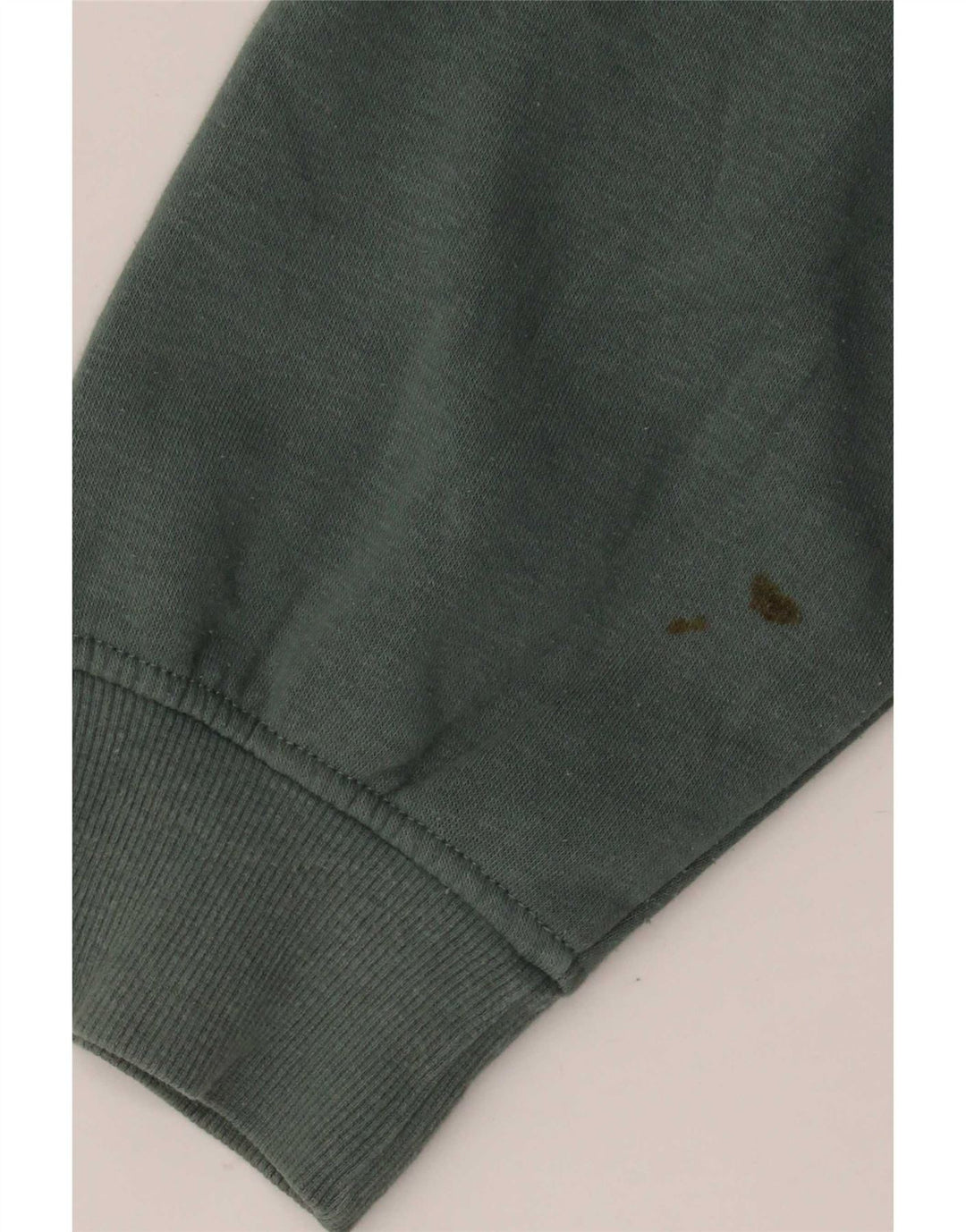 Zara Damen Crop Oversized Sweatshirt Pullover UK 14 Mittelgrüne Baumwolle