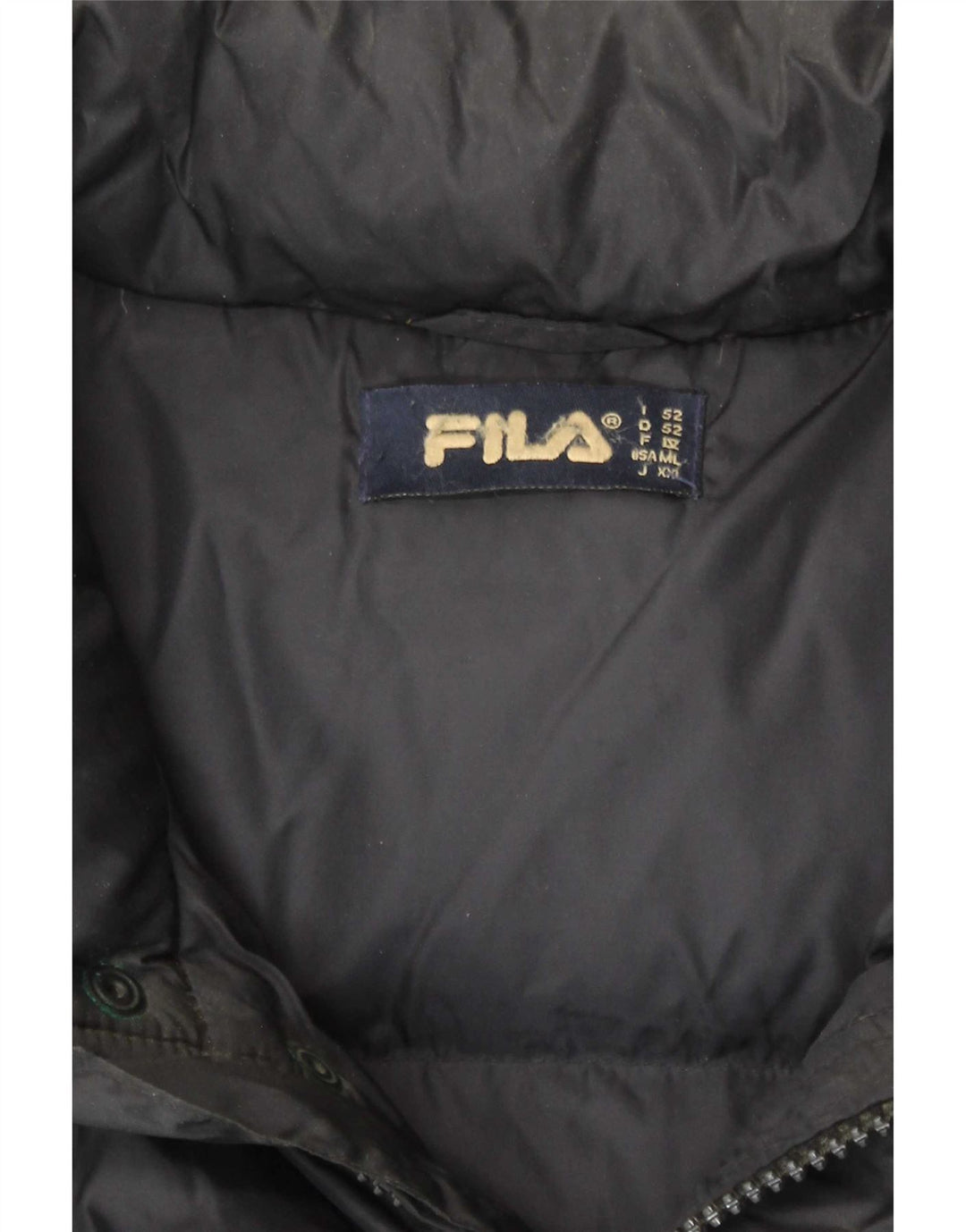 Fila Herren Wattierte Weste IT 52 XL Schwarz Polyamid