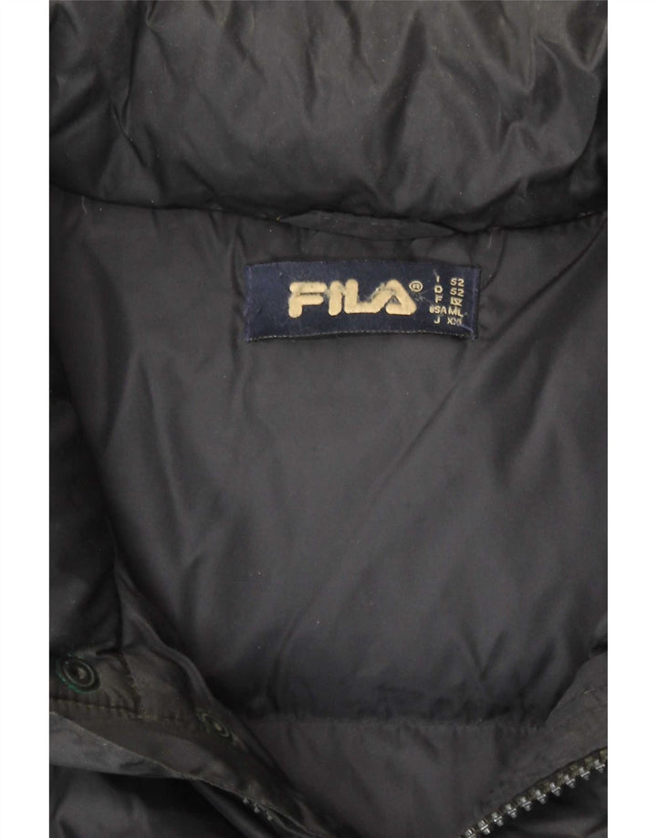 Fila Herren Wattierte Weste IT 52 XL Schwarz Polyamid