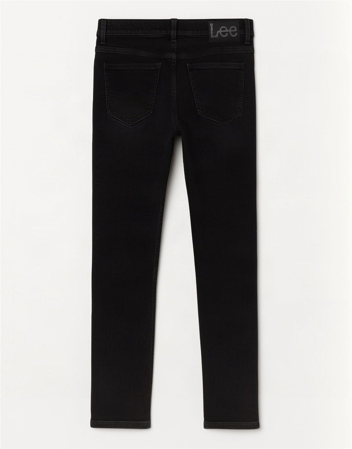 Lee Herren Rider Cropped Jeans W29 L25 Schwarze Baumwolle