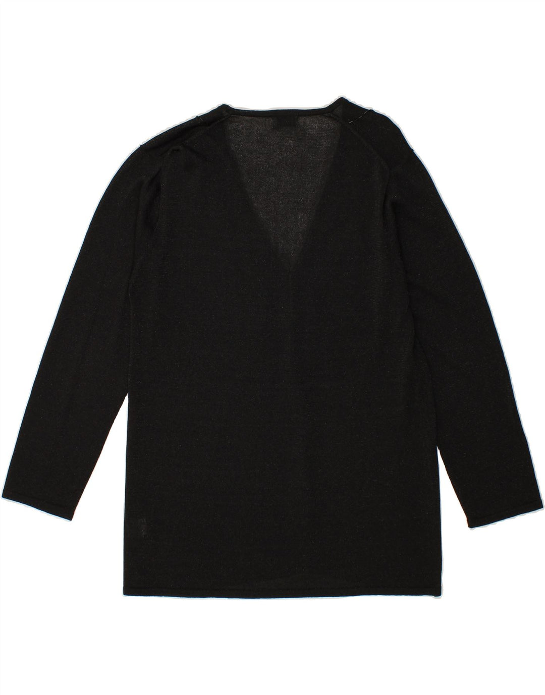 BADER Womens Cardigan Sweater UK 10 Small Black Viscose Vintage Bader and Second-Hand Bader from Messina Hembry 