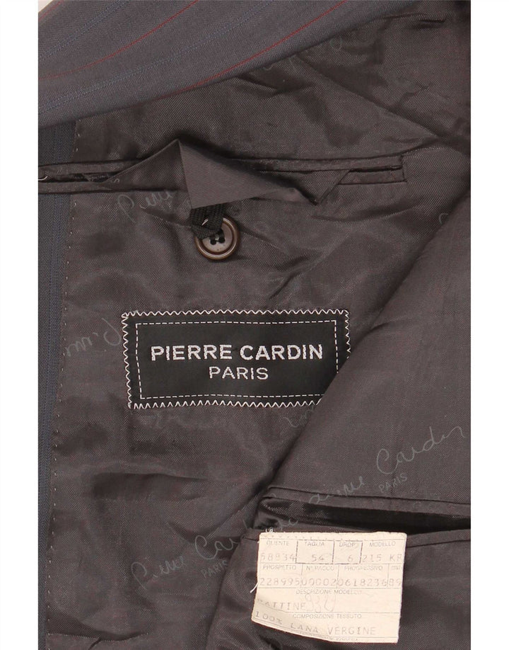 Pierre Cardin Herren 2-Knopf-Blazerjacke IT 54 2XL Grau gestreift