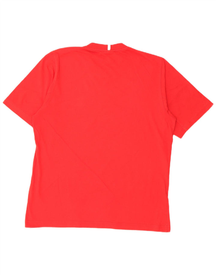 ADIDAS Mens T-Shirt Top Large Red Cotton
