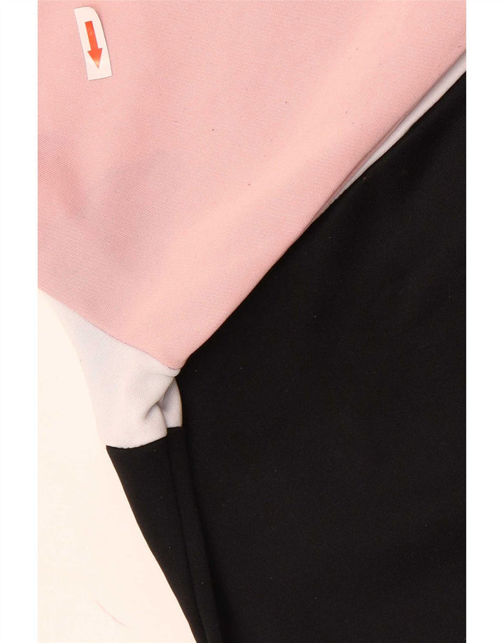 Fila Damen-Trainingsanzugoberteil mit Grafik, UK 14, mittelrosa, Farbblock