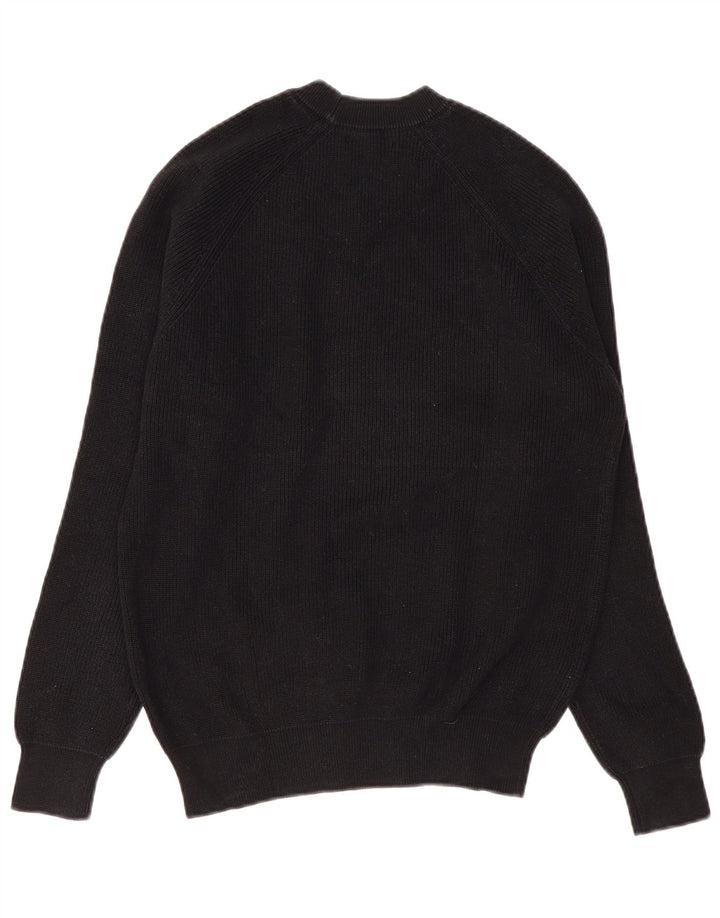 Zara Herren-Pullover mit Rundhalsausschnitt, Größe S, Schwarz