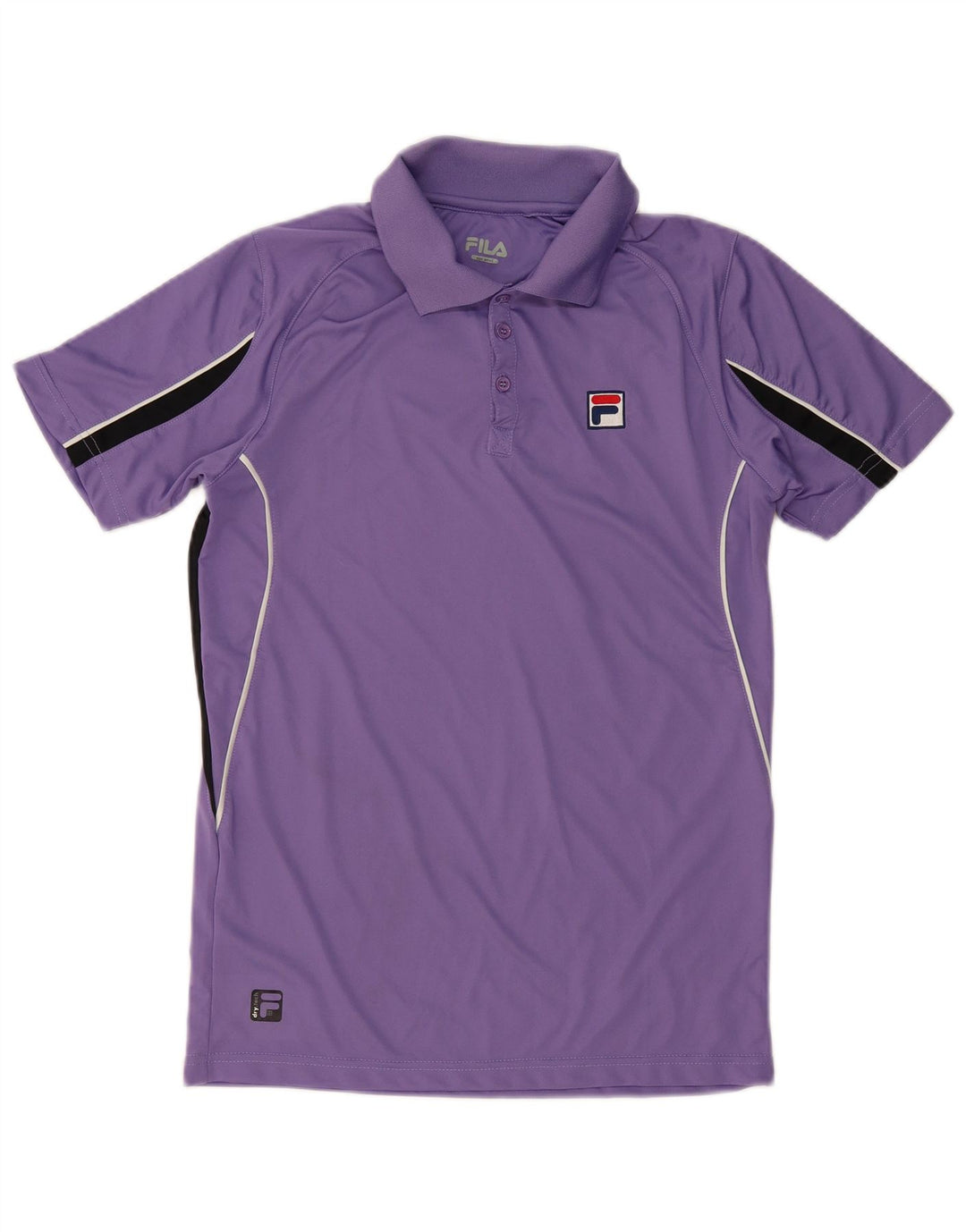 FILA Herren-Poloshirt, klein, lila, Farbblock-Polyester