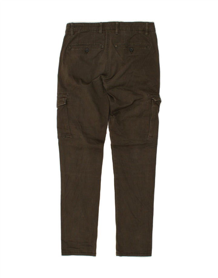 CLAYTON Womens Slim Cargo Trousers IT 44 Medium W30 L30 Grey Cotton Vintage Clayton and Second-Hand Clayton from Messina Hembry 