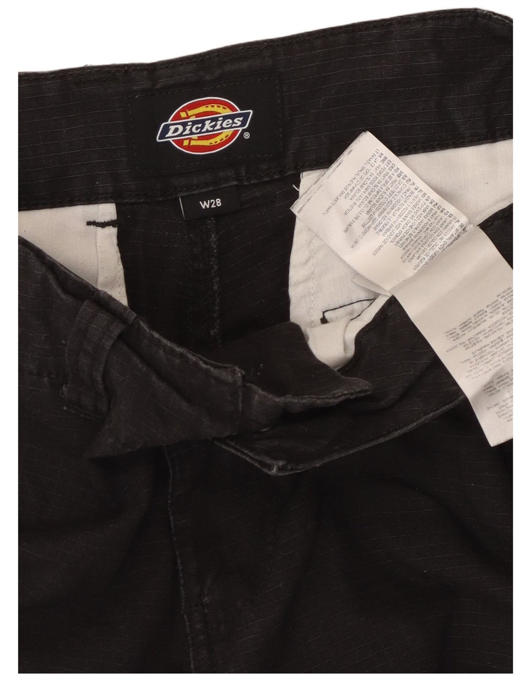 DICKIES Gerade Cargohose für Herren, W28, L29, schwarze Baumwolle