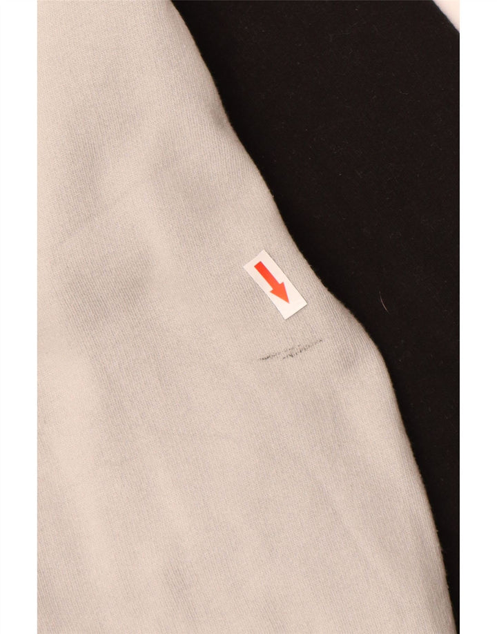 Kappa Herren-Trainingsanzugoberteil mit Grafik, Größe S, Grau, Colourblock-Baumwolle