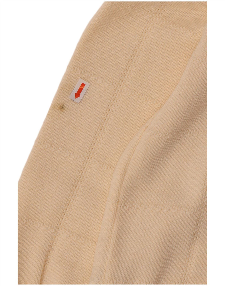 Aspa Damen Strickjacke Pullover EU 48 2XL Beige Polyacryl