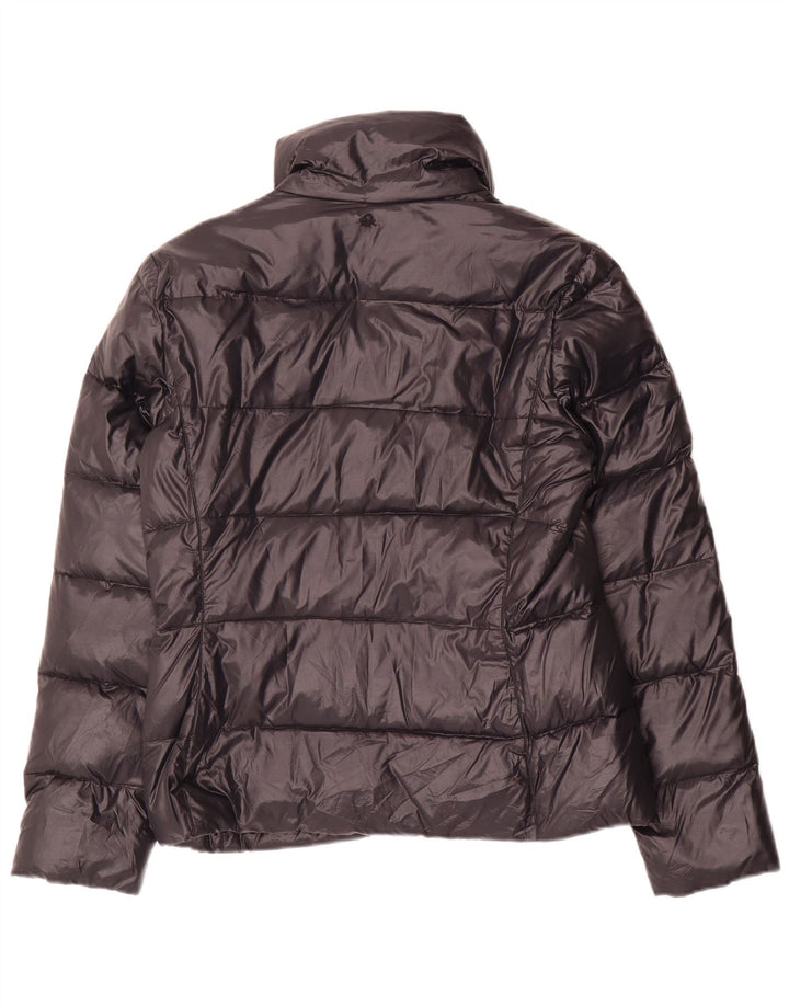 Benetton Damen Wattierte Jacke UK 12 Medium Schwarz
