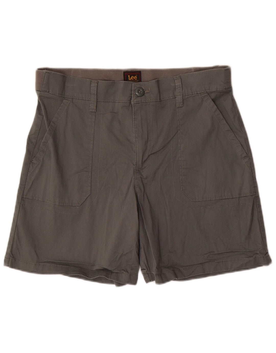 LEE Damen Chino-Shorts, Größe L, W34, Khaki, Baumwolle