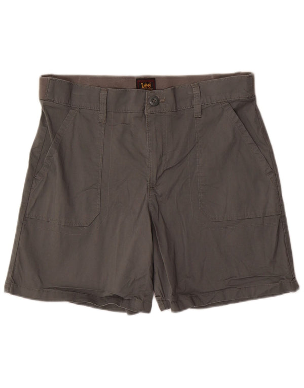 LEE Damen Chino-Shorts, Größe L, W34, Khaki, Baumwolle