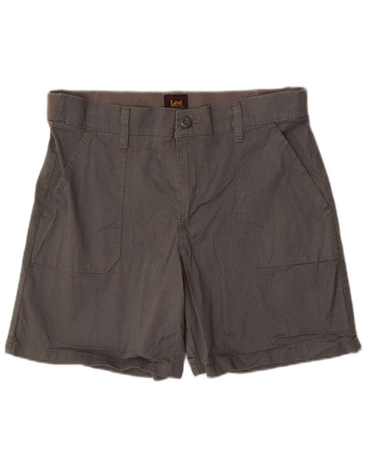 LEE Damen Chino-Shorts, Größe L, W34, Khaki, Baumwolle