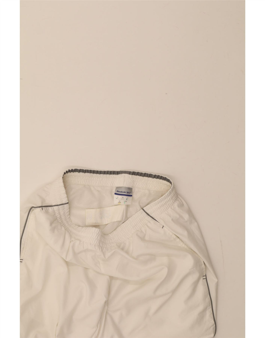 REEBOK Mens Tracksuit Trousers Medium  White Polyester Vintage Reebok and Second-Hand Reebok from Messina Hembry 