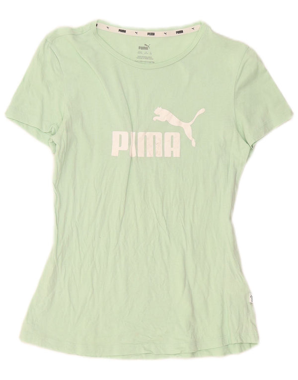 Puma Mädchen Grafik T-Shirt Top 15-16 Jahre Grün