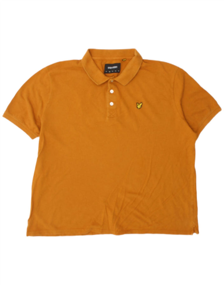 Lyle & Scott Herren Poloshirt 2XL Orange Baumwolle