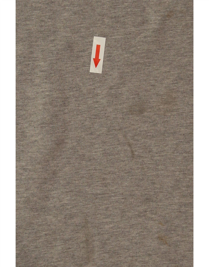 Nike Herren-T-Shirt mit Grafik, Größe L, Grau, Colourblock-Baumwolle