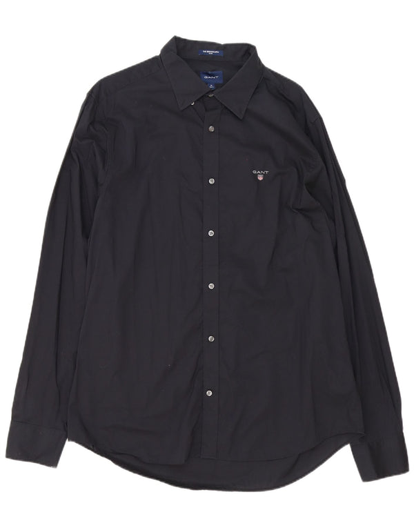 Gant Mens Shirt Size 43/44 17 1/2 XL Black Cotton