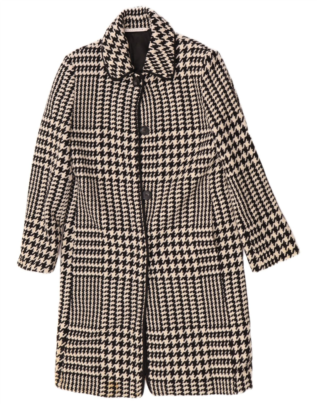Penny Black Damen Übergroßer Mantel UK 10 Small Schwarze Hahnentrittwolle