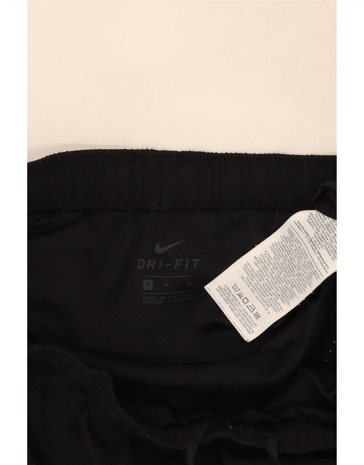 Nike Damen Dri Fit Sport Shorts UK 12 Medium Schwarz Polyester
