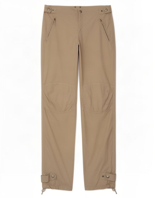 Gas Damen Gerade Freizeithose W29 L34 Beige Baumwolle