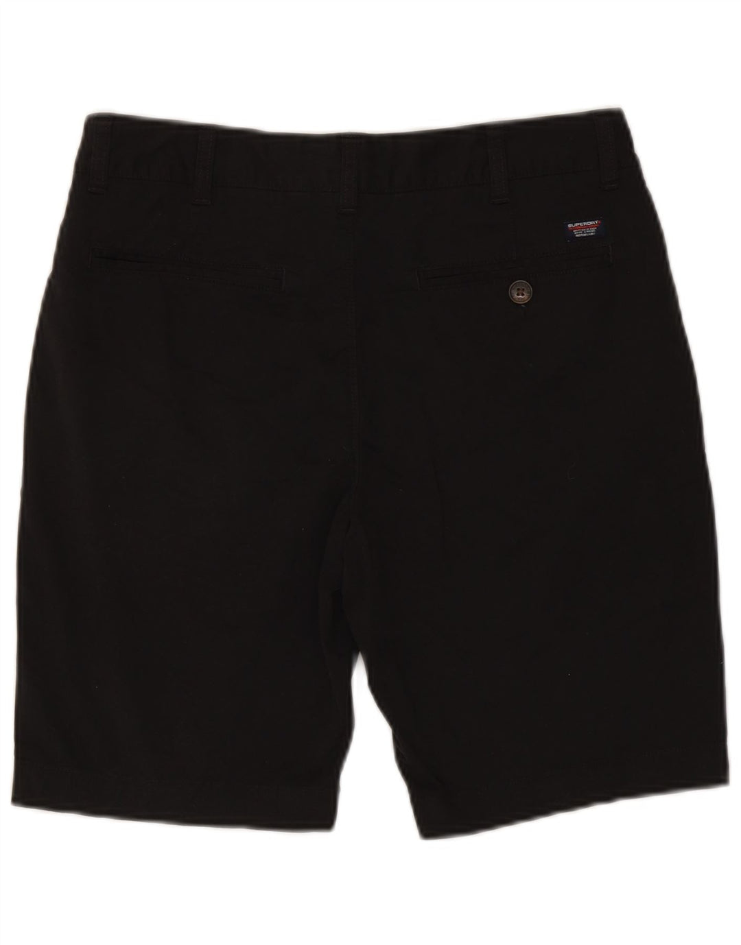 SUPERDRY Herren Chino-Shorts W32 Mittelschwarze Baumwolle