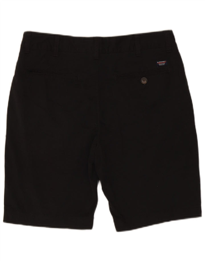 SUPERDRY Herren Chino-Shorts W32 Mittelschwarze Baumwolle