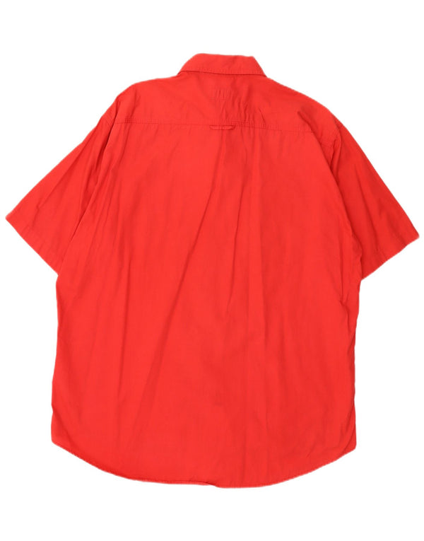 Levi's Herren-Kurzarmhemd, groß, aus roter Baumwolle