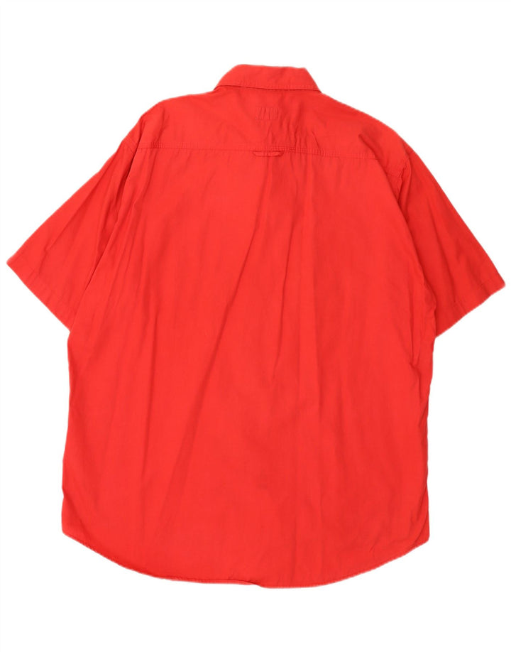 Levi's Herren-Kurzarmhemd, groß, aus roter Baumwolle