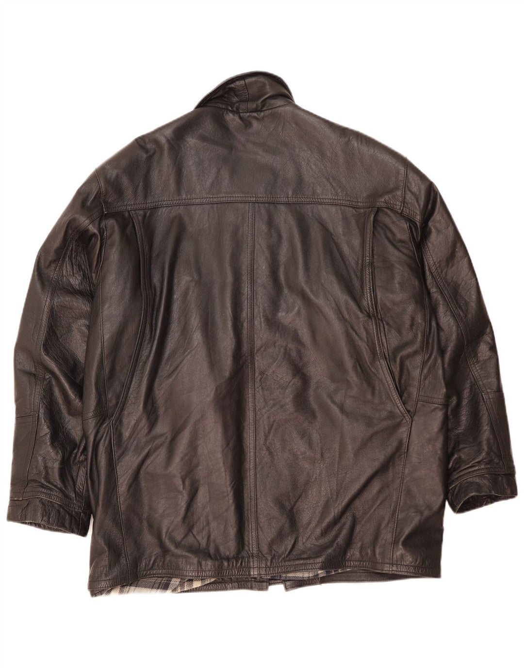 Gianfranco Ferre Herren Lederjacke UK 42 XL Schwarzes Leder