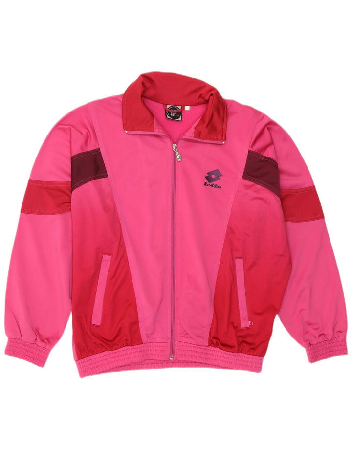 Übergroße Trainingsjacke für Damen von Lotto, Gr. 10, Größe S, Pink, Farbblock