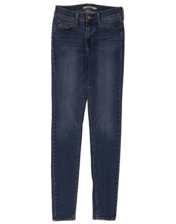 LEVI'S Damen 710 Super Skinny Jeans W27 L32 Blau