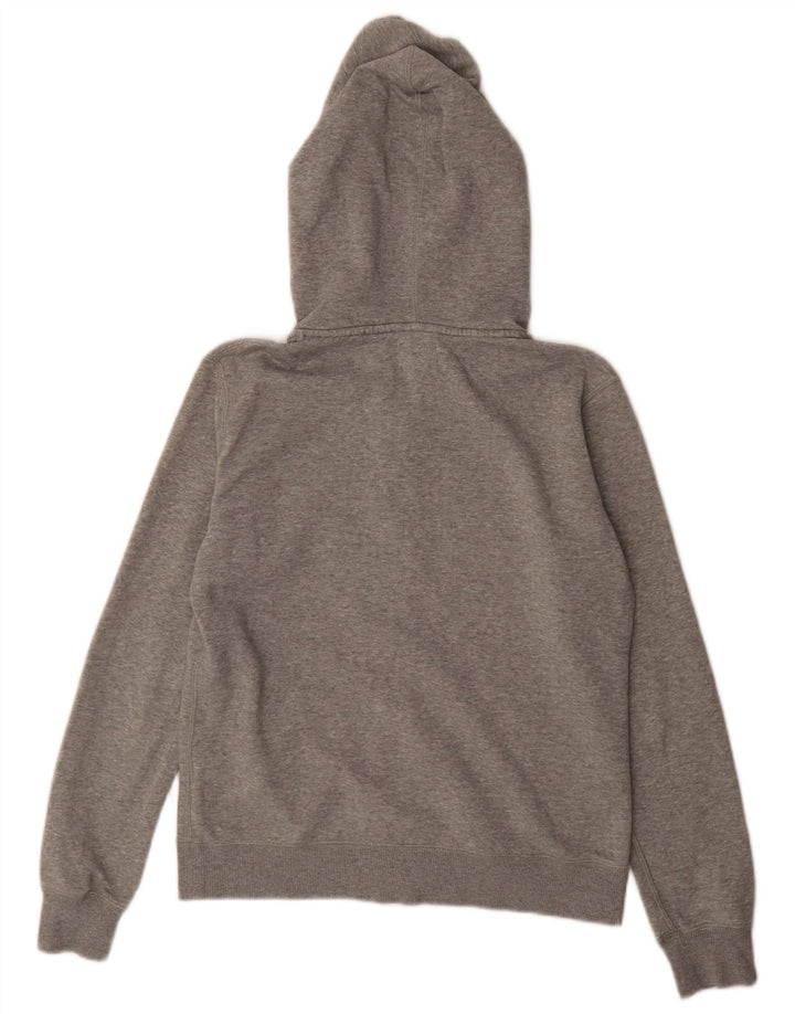 Converse Herren-Kapuzenpullover mit Reißverschluss, mittelgrau gefleckte Baumwolle