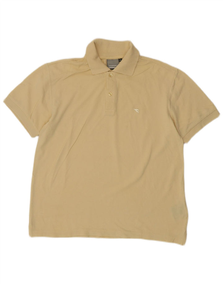 DIADORA Herren-Poloshirt aus mittelgelber Baumwolle