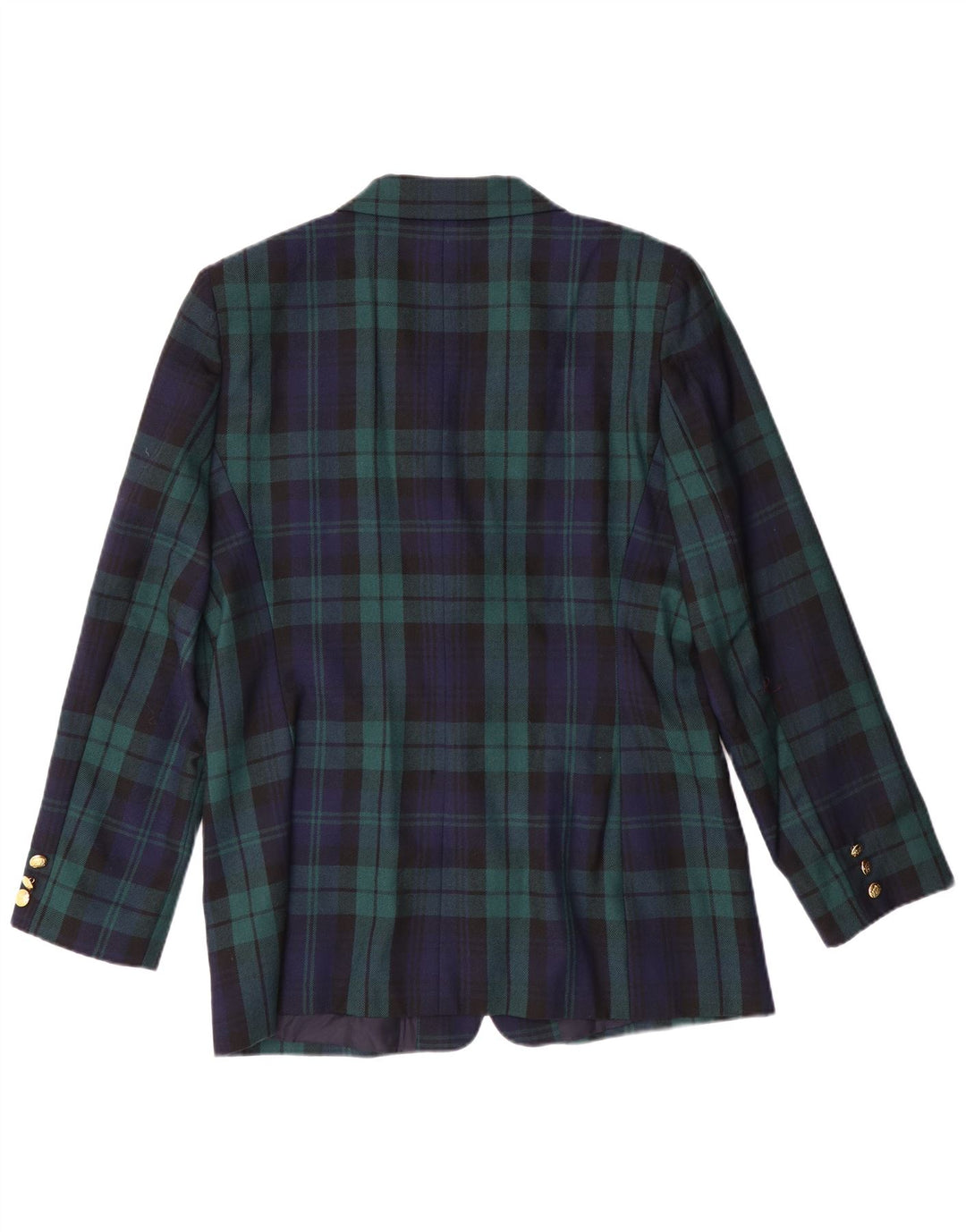 LUISA SPAGNOLI Damen Blazer Jacke IT 46 Large Green Plaid Classic