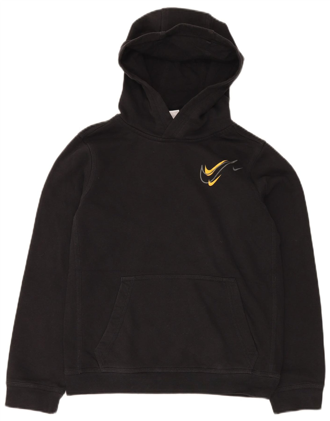 NIKE Kapuzenpullover für Jungen, 12–13 Jahre, Größe L, Schwarz, Baumwolle