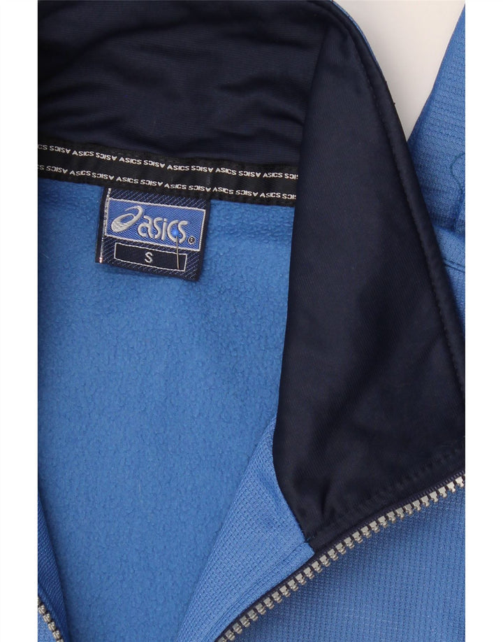 ASICS Mens Tracksuit Top Jacket Small Blue Vintage Asics and Second-Hand Asics from Messina Hembry 