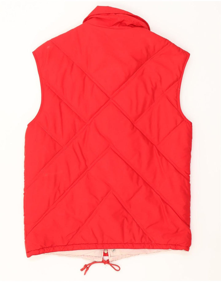 GIGI RIZZI Mens Padded Gilet UK 38 Medium Red Vintage Gigi Rizzi and Second-Hand Gigi Rizzi from Messina Hembry 