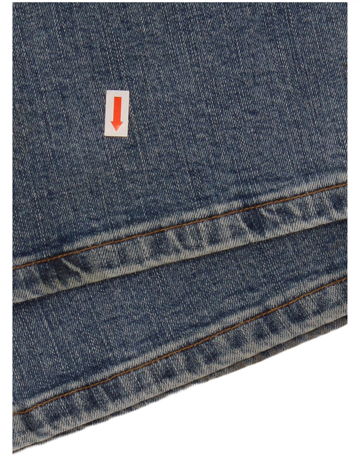 WRANGLER Herren Texas Stretch Straight Jeans W38 L32 Blaue Baumwolle