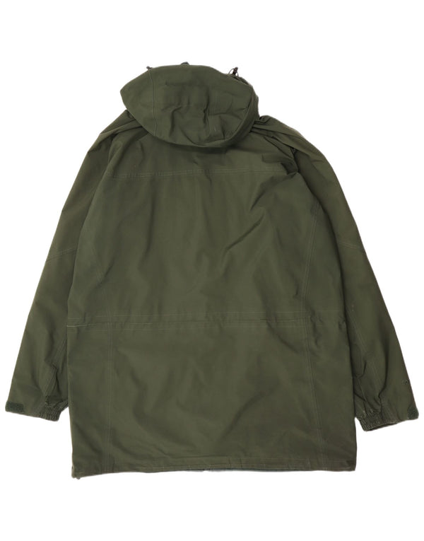Berghaus Herren-Regenmantel mit Kapuze, UK 44, 2XL, grünes Polyester