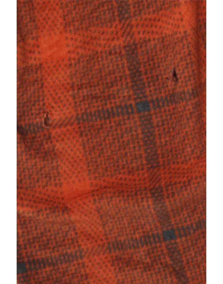 O'Neill Herren-Fleece-Hemd, großes orangefarbenes Karo-Polyester