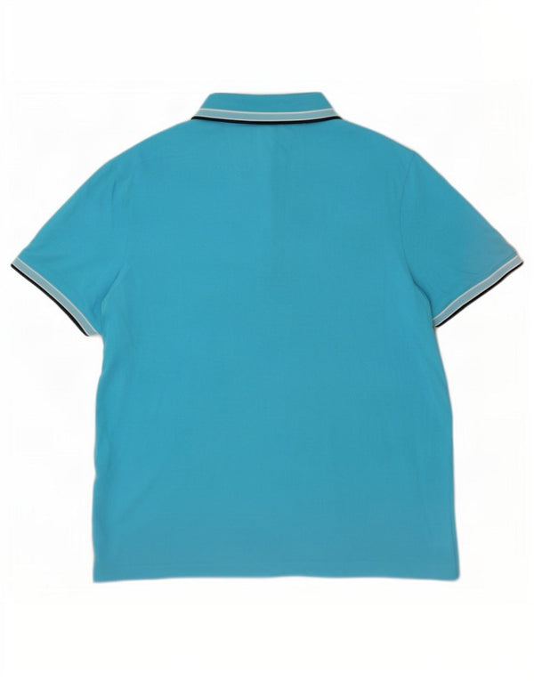 Hugo Boss Mens Polo Shirt 4XL Blue Cotton